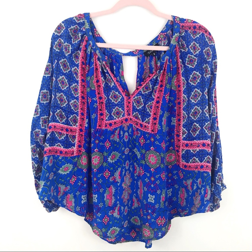Tolani by Anthropologie | Boho Print Blouse